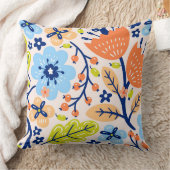 花とベリー クッション (ブランケット)