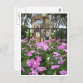 花とポフランスのスター ポストカード (正面/裏面)