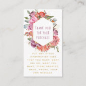 花とマカロンの金ゴールド 縁ど エンクロージャーカード (正面)