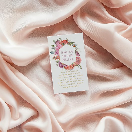 花とマカロンの金ゴールド 縁ど エンクロージャーカード