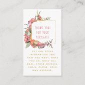 花とマカロンの金ゴールド 縁ど エンクロージャーカード (正面)