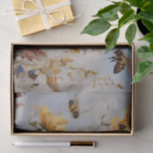 花とミツバチが切り離す 薄葉紙 (ギフト)