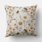 花とミツバチの腰脈 クッション (裏面)