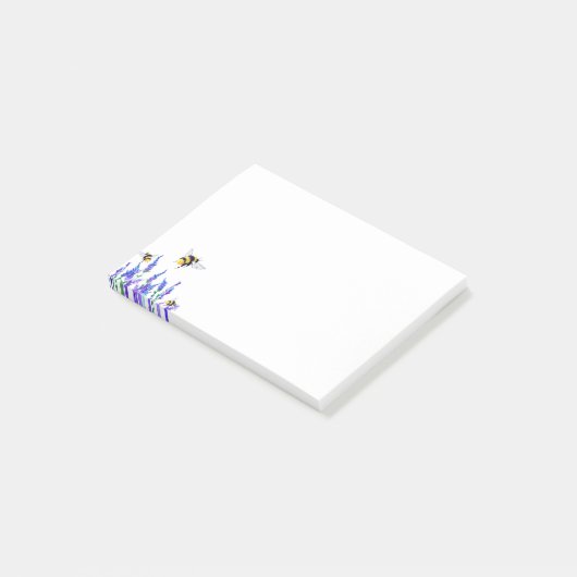 花とミツバチ投稿ノート春 ポストイット (アングル)