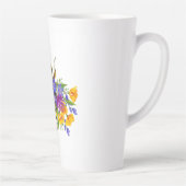 花とミツバチ カフェラテマグ (右)