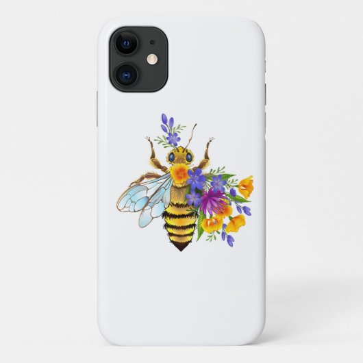 花とミツバチ Case-Mate iPhoneケース (裏面)