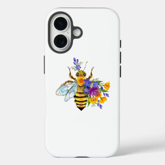 花とミツバチ Case-Mate iPhoneケース (裏面)