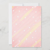 花とユニコーン少女の誕生日パーティー 招待状 (裏面)