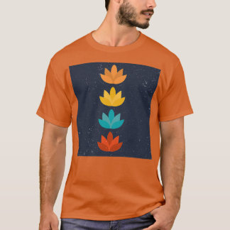 花とヨガ Tシャツ