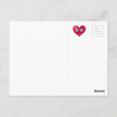 花とラディバグ付きポストカード ポストカード (裏面)