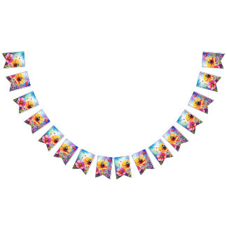 花とラディバグ バンティングフラッグ