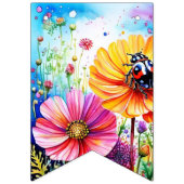 花とラディバグ バンティングフラッグ (第3の旗)