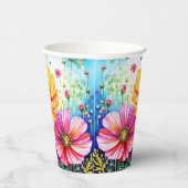 花とラディバグ 紙コップ (右)