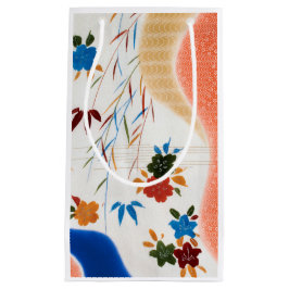 花とランニングの水、日本のデザイン スモールペーパーバッグ