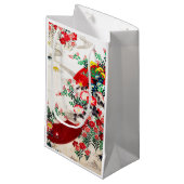 花とランニングの水、日本のデザイン スモールペーパーバッグ (正面アングル)