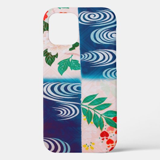 花とランニングの水、日本のデザイン Case-Mate iPhoneケース (裏面)