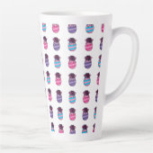 花とリボンのイースターエッグ カフェラテマグ (右)