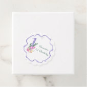 花とリボン最初の誕生日パーティー フェイバータグ (インサイチュ)