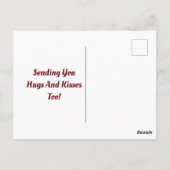 花とレースのバレンタインはがき ポストカード (裏面)