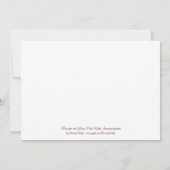 花とレースのピンクの出産のお知らせ 案内状 (裏面)