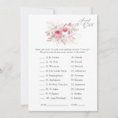 花とレースのブライダルシャワーゲーム 招待状 (正面)