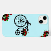 花とロマンチックな自転車iPhoneケースギフト Case-Mate iPhoneケース (裏面 (横))