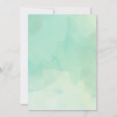 花とワインの水彩画 | 誕生日 女性 どんな年齢でも 招待状 (裏面)