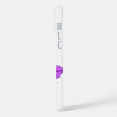 花と二つの紫のコスモス iPhoneケース (左側面)