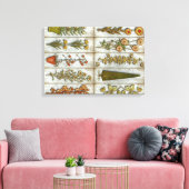 花と低木 キャンバスプリント (インサイチュ (リビング))