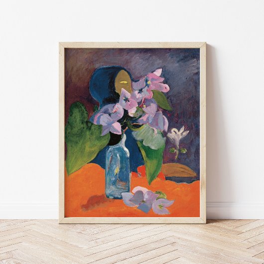 花と偶像のある静物画 | ポール・ゴーギャン ポスター