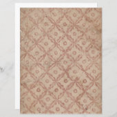 花と円のパターンスクラップブック紙 (正面/裏面)