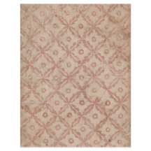 花と円のパターンスクラップブック紙