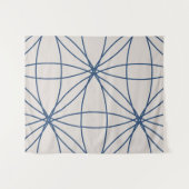 花と円2 （バージョン2） タペストリー (正面(横))