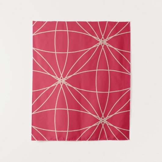 花と円2 （バージョン2） タペストリー (正面)