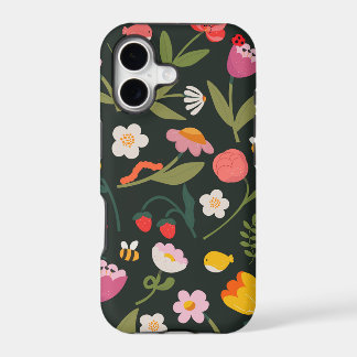 花と動物のiPhoneケースデザイン