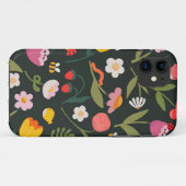 花と動物のiPhoneケースデザイン Case-Mate iPhoneケース (裏面(横))