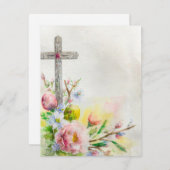 花と卵とイースタークロス空白の シーズンカード (正面/裏面)