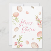 花と卵イースターホリデーカード シーズンカード (正面)