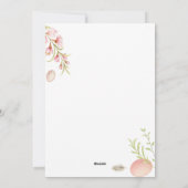 花と卵イースターホリデーカード シーズンカード (裏面)