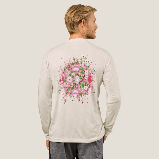 花と卵 トライブレンドＴシャツ (背面全体)