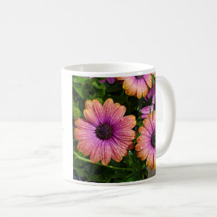 花と友人のマグ コーヒーマグカップ