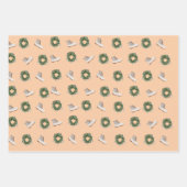 花と友人の包み紙セット ラッピングペーパーシート (正面2)