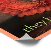 花と友情のポスタープリント ポスター (角)