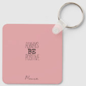 花と可愛い女の子マウスのモチベーション子供部屋 キーホルダー (裏面)