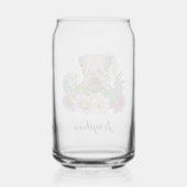 花と名前を付けた柔らかいコートのカーテン・テリア ガラス缶 (裏面)