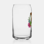 花と名前カラフル付きエアデールテリア ガラス缶 (右)