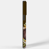 花と名前ドキシーのかわいいダックスシュント Case-Mate iPhoneケース (裏面 / 右)