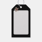 花と喜びリス動物アートギフトラベル ギフトタグ (裏面)