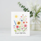 花と太陽を照らす カード (スタンド正面)