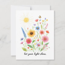 花と太陽を照らす